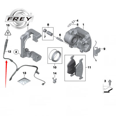 OEM 34356789503 রিয়ার ব্রেক সেন্সর, BMW E70 E71 E72 ব্রেক প্যাড নির্দেশক
