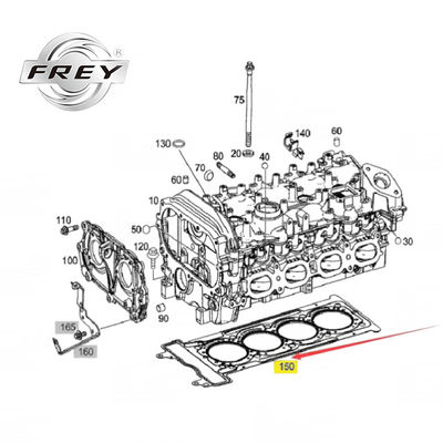 M274 W204 C180 সিলিন্ডার কভার গ্যাসকেট, 2740160020 হেড গ্যাসকেট পার্ট
